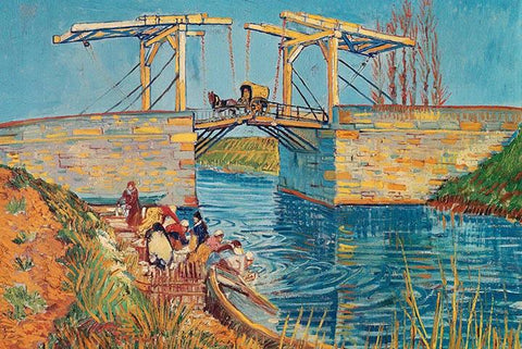 Drawbridge at Arles by Van Gogh - Peaceful Wooden Jigsaw Puzzles