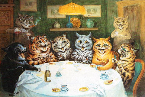 Party Cats by Louis Wain - Peaceful Wooden Jigsaw Puzzles