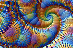 Pastel Spiral by Kinnally - Peaceful Wooden Jigsaw Puzzles
