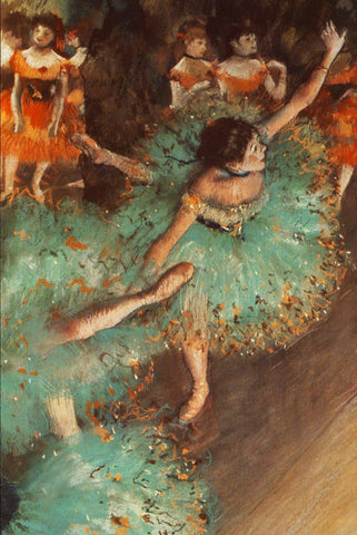 Green Dancer by Degas - Peaceful Wooden Jigsaw Puzzles