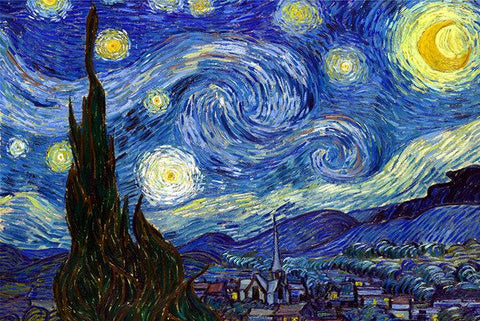 Starry Night by Van Gogh - Peaceful Wooden Jigsaw Puzzles