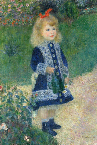 A Girl with the Watering Can by Renoir - Peaceful Wooden Jigsaw Puzzles