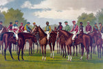 Winning Race Horses and Jockeys of America 1888 - Peaceful Wooden Jigsaw Puzzles