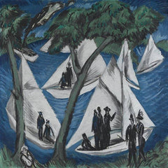 Sailboats In Grunau by Ernst Ludwig Kirchner