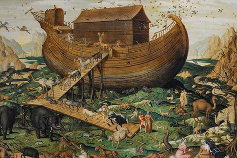 Noah's Ark On Mount Ararat by Simon de Myle - Peaceful Wooden Jigsaw Puzzles