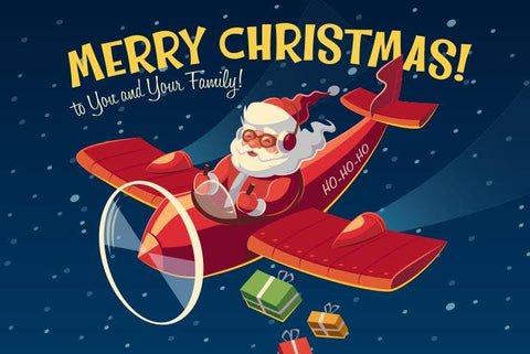 Santa's Airplane - Wooden Jigsaw Puzzles for Adults