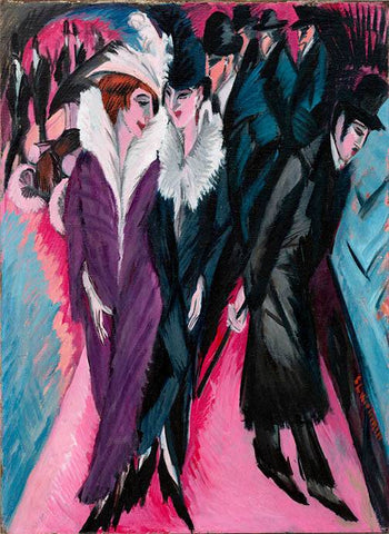 Street, Berlin by Ernst Ludwig Kirchner - Wooden Jigsaw Puzzles for Adults