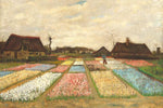 Flower Beds in Holland by Van Gogh - Peaceful Wooden Jigsaw Puzzles