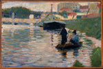 View of the Seine by Georges-Pierre Seurat - Peaceful Wooden Jigsaw Puzzles