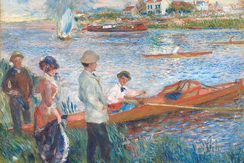 Oarsmen at Chatou by Renoir - Peaceful Wooden Jigsaw Puzzles