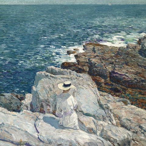 The South Ledges, Appledore by Childe Hassam - Peaceful Wooden Jigsaw Puzzles