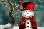 Happy Christmas Snowman - Peaceful Wooden Jigsaw Puzzles