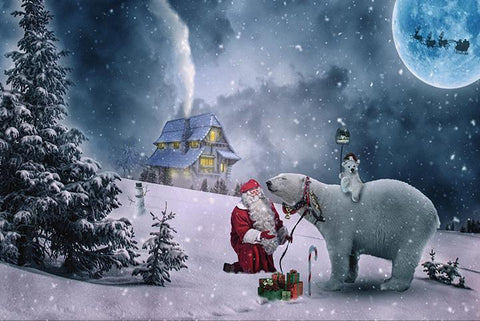 Santa and the Polar Bears - Wooden Jigsaw Puzzles for Adults