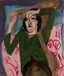 Woman in a Green Jacket by Ernst Ludwig Kirchner - Wooden Jigsaw Puzzles for Adults