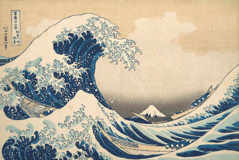 The Great Wave by Katsushika Hokusai - Peaceful Wooden Jigsaw Puzzles