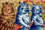 Three Cats Singing by Louis Wain - Peaceful Wooden Jigsaw Puzzles