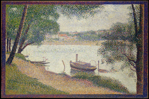 Gray Weather by Georges-Pierre Seurat - Peaceful Wooden Jigsaw Puzzles