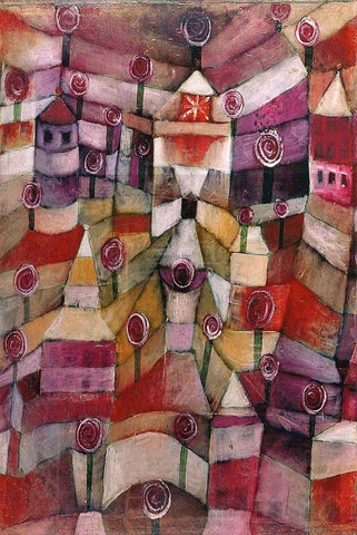 Rose Garden by Paul Klee - Peaceful Wooden Jigsaw Puzzles