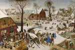 The Census at Bethlehem by Pieter Bruegel the Elder - Peaceful Wooden Jigsaw Puzzles