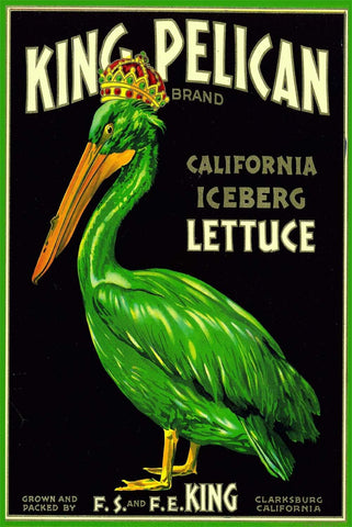 King Pelican California Iceberg Lettuce Advertisement - Peaceful Wooden Jigsaw Puzzles