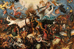 The Fall of the Rebel Angels by Pieter Bruegel the Elder - Peaceful Wooden Jigsaw Puzzles