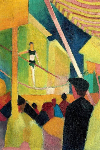 Tightrope Walker by August Macke - Peaceful Wooden Jigsaw Puzzles