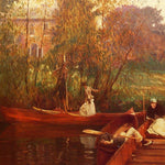 The Boating Party by John Singer Sargent - Peaceful Wooden Jigsaw Puzzles