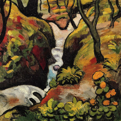 Forest Brook by August Macke - Peaceful Wooden Jigsaw Puzzles