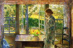 The Goldfish in the Window by Child Hassam - Peaceful Wooden Jigsaw Puzzles