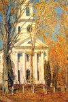 Church at Old Lyme by Childe Hassam - Peaceful Wooden Jigsaw Puzzles