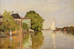 Houses on the Achterzaan by Monet - Peaceful Wooden Jigsaw Puzzles
