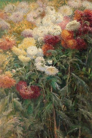 Chrysanthemums in the Garden by Monet - Peaceful Wooden Jigsaw Puzzles