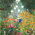 Farm Garden with Sunflowers by Gustav Klimt - Peaceful Wooden Jigsaw Puzzles