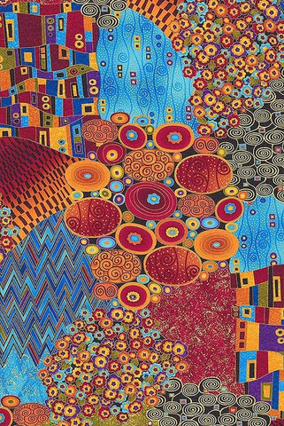 Flower Garden Abstract by Gustav Klimt - Peaceful Wooden Jigsaw Puzzles