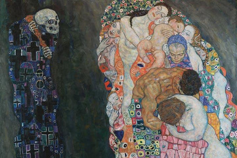 Life and Death by Gustav Klimt - Peaceful Wooden Jigsaw Puzzles