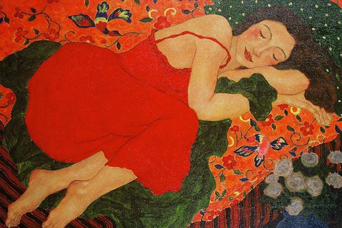 The Dream by Gustav Klimt - Peaceful Wooden Jigsaw Puzzles