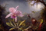 Hummingbirds and Orchids by Martin Johnson Heade - Wooden Jigsaw Puzzles for Adults