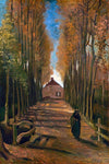 Avenue of Poplars in Autumn by Van Gogh - Peaceful Wooden Jigsaw Puzzles