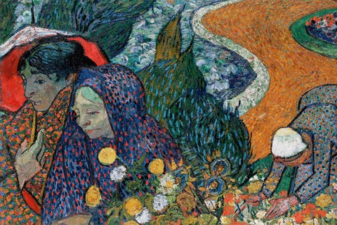 Ladies of Arles by Van Gogh - Peaceful Wooden Jigsaw Puzzles