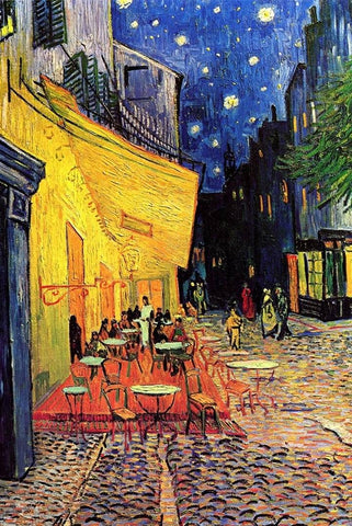 Café Terrace at Night by Van Gogh - Peaceful Wooden Jigsaw Puzzles