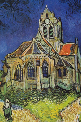 The Church of Auvers by Van Gogh - Peaceful Wooden Jigsaw Puzzles